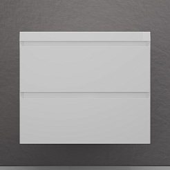 Style Line Тумба с раковиной Манхэттен 70 Plus подвесная эмаль белая матовая – фотография-2